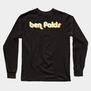 vintage color ben folds Long Sleeve T-Shirt